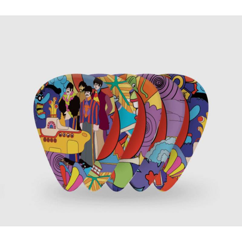 Медіатори D'Addario 1CWH410B7 Beatles  Yellow Submarine 50th Anniversary Medium Gauge Guitar Picks (10 шт.)