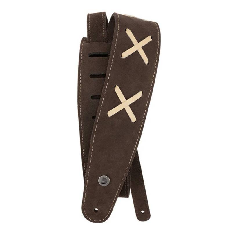 Ремень для гитары D'ADDARIO 25VDG00 VINTAGE SUEDE GUITAR STRAP (BROWN)