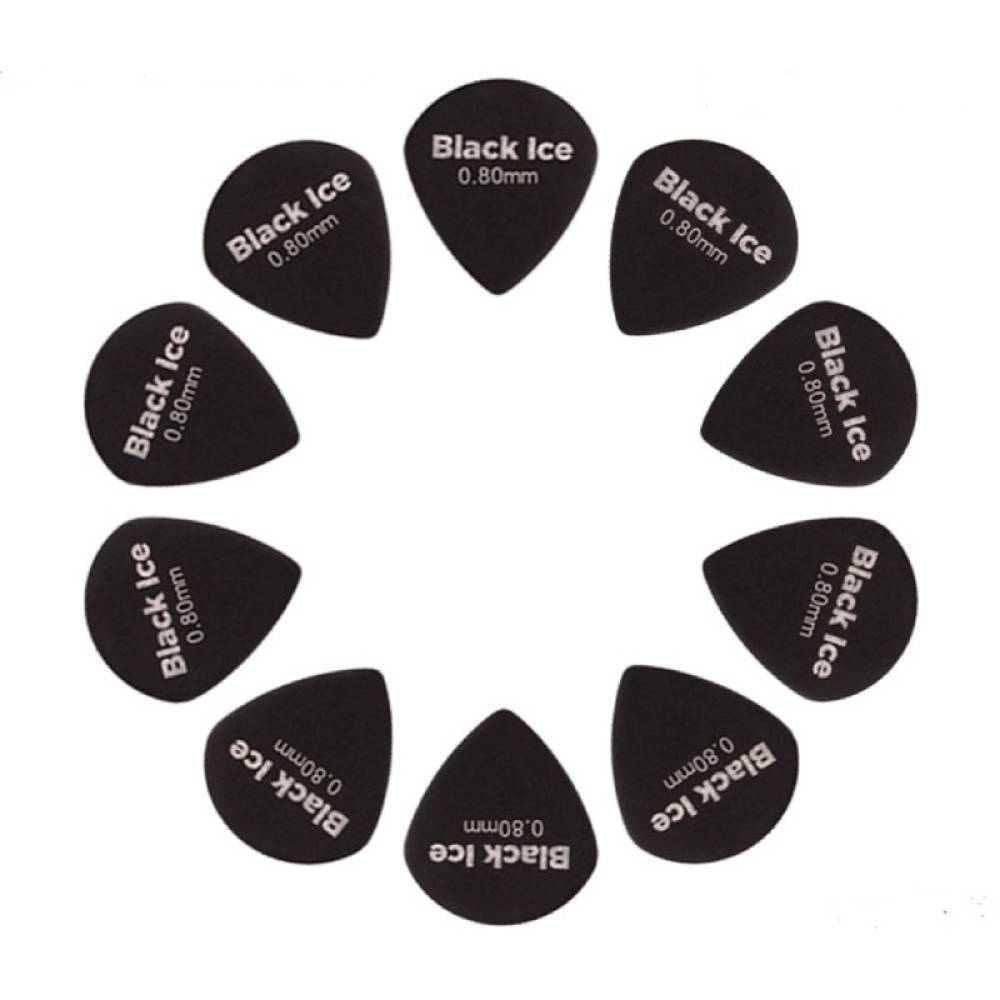 Медиаторы D'Addario 3DBK4 Planet Waves Duralin Black Ice Player's Pack 0.80 mm (10 шт.)