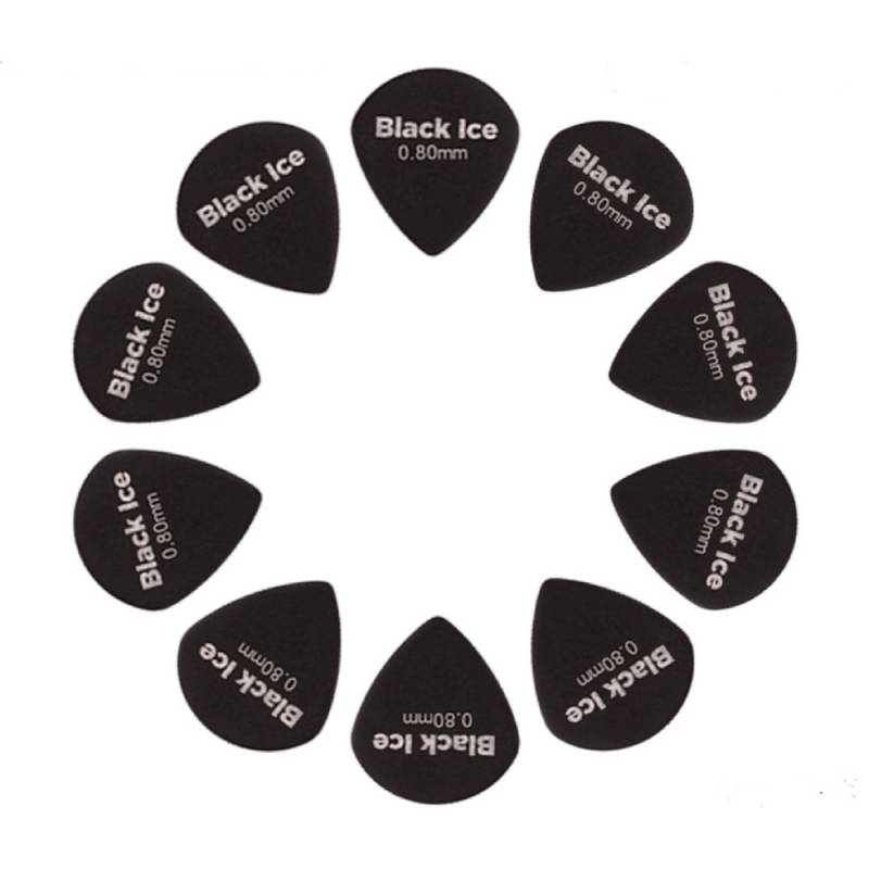 Медиаторы D'Addario 3DBK4 Planet Waves Duralin Black Ice Player's Pack 0.80 mm (10 шт.)