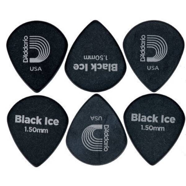 Медиаторы D'Addario 3DBK7 Planet Waves Duralin Black Ice Player's Pack 1.5 mm (10 шт.)