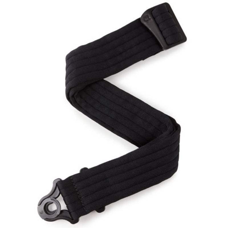 Ремень для гитары D'ADDARIO 50BAL01 AUTO LOCK GUITAR STRAP (BLACK PADDED STRIPES)