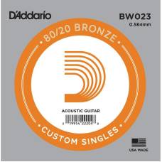 Струна D'Addario BW023 80/20 Bronze .023