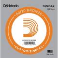 Струна D'Addario BW042 80/20 Bronze .042