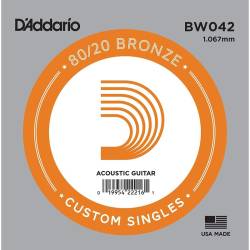 Струна D'Addario BW042 80/20 Bronze .042