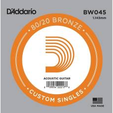 Струна D'Addario BW045 80/20 Bronze .045