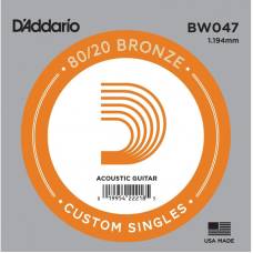 Струна D'Addario BW047 80/20 Bronze .047