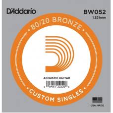 Струна D'Addario BW052 80/20 Bronze .052