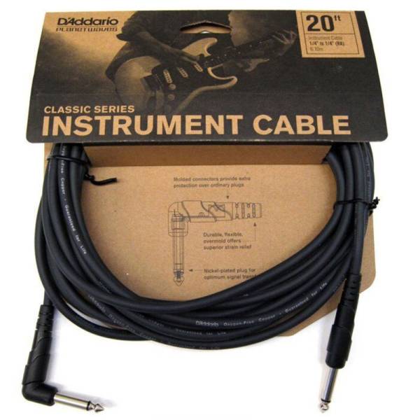 Інструментальний кабель D'Addario PW-CGTRA-20 Classic Series Instrument Cable 6.1m (20ft)