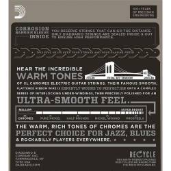 Струни для електрогітари D'Addario ECG26 Chromes Flat Wound Medium 13/56