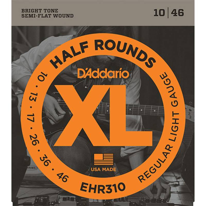 Струны для электрогитары D'Addario EHR310 Half Rounds Regular Light 10/46