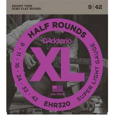 Струни для електрогітари D'Addario EHR320 Half Rounds Super Light 9/42