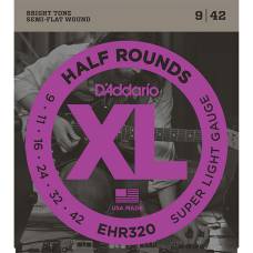 Струны для электрогитары D'Addario EHR320 Half Rounds Super Light 9/42