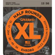 Струны для электрогитары D'Addario EHR360 Half Rounds Jazz Medium 13/56
