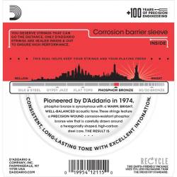 Струни для акустичної гітари D'Addario EJ17 Phosphor Bronze Medium 13/56