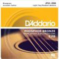 Струны для акустической гитары D'Addario EJ19 Phosphor Bronze Light Top/Medium Bottom 12/56
