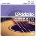 Струны для акустической гитары D'Addario EJ26 Phosphor Bronze Custom Light 11/52