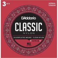 Струни для класичної гітари 3 Sets D'Addario EJ27N-3D Student Nylon Normal Tension