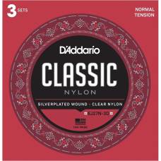 Струны для классической гитары 3 Sets D'Addario EJ27N-3D Student Nylon Normal Tension