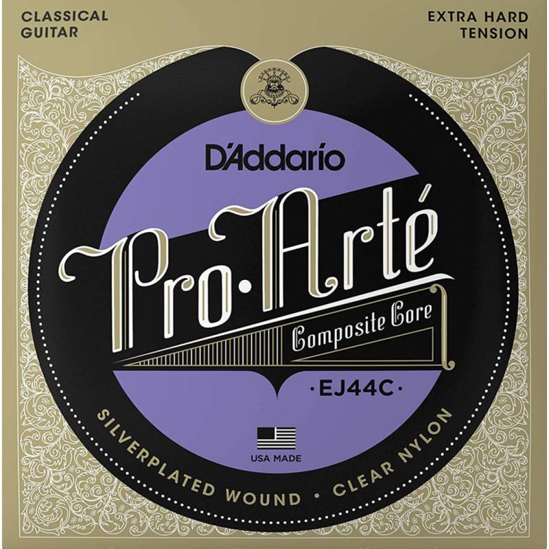 Струны для классической гитары D'Addario EJ44C Silverplated Wound Nylon Extra Hard Tension