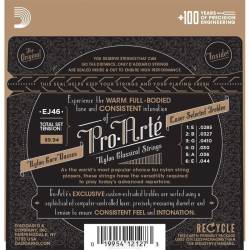 Струны для классической гитары D'Addario EJ46 Silverplated Wound Nylon Hard Tension Струны для классической гитары D'Addario EJ46 Silverplated Wound Nylon Hard Tension