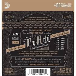 Струны для классической гитары D'Addario EJ49 Black Nylon Normal Tension Струны для классической гитары D'Addario EJ49 Black Nylon Normal Tension