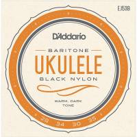 Струны для укулеле D'Addario EJ53B Black Nylon Baritone 28/35