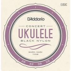 Струны для укулеле D'Addario EJ53C Black Nylon Concert 26/28