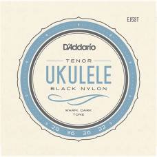 Струны для укулеле D'Addario EJ53T Black Nylon Tenor 28/32
