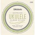 Струни для укулеле D'Addario EJ65S Clear Nylon Soprano 24/28