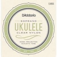 Струны для укулеле D'Addario EJ65S Clear Nylon Soprano 24/28