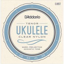 Струны для укулеле D'Addario EJ65T Clear Nylon Tenor 28/29
