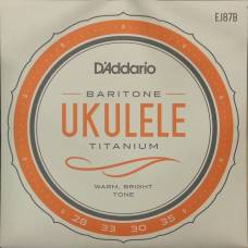 Струны для укулеле D'Addario EJ87B Titanium Baritone 28/35