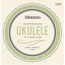 Струни для укулеле D'Addario EJ87S Titamium Soprano 28/29