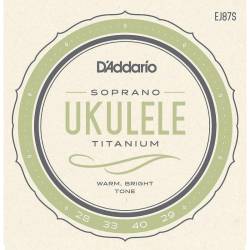 Струни для укулеле D'Addario EJ87S Titamium Soprano 28/29 Струни для укулеле D'Addario EJ87S Titamium Soprano 28/29