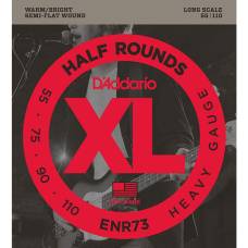 Струни для бас-гітари D'Addario ENR73 Nickel Half Rounds Wound Heavy 55/110
