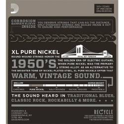 Струни для електрогітари D'Addario EPN110 Pure Nickel Regular Light 10/45