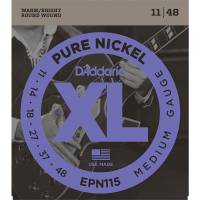 Струни для електрогітари D'Addario EPN115 Pure Nickel Medium 11/48