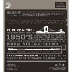 Струни для електрогітари D'Addario EPN115 Pure Nickel Medium 11/48