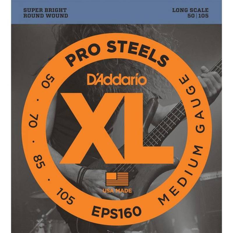 Струны для бас-гитары D'Addario EPS160 Pro Steels Medium 50/105