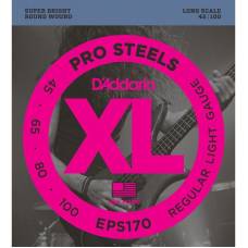 Струни для бас-гітари D'Addario EPS170 Pro Steels Regular Light 4-String 45/100