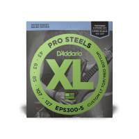 Струни для бас-гітари D'Addario EPS300-5 XL PROSTEELS BASS Custom Light Top/Med Bottom (43-127)