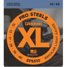Струни для електрогітари D'Addario EPS510 ProSteels Regular Light 10/46
