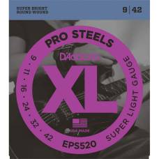 Струны для электрогитары D'Addario EPS520 ProSteels Super Light 9/42