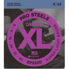 Струни для електрогітари D'Addario EPS520 ProSteels Super Light 9/42