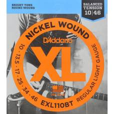 Струны для электрогитары D'Addario EXL110BT Nickel Wound Balanced Tension Regular Light 10/46