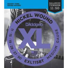 Струны для электрогитары D'Addario EXL115BT Nickel Wound Balanced Tension Medium 11/50
