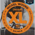 Струни для електрогітари D'Addario EXL140-8 Nickel Wound Light Top/Heavy Bottom 8-Strings 10/74