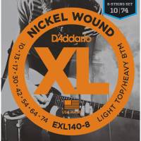 Струни для електрогітари D'Addario EXL140-8 Nickel Wound Light Top/Heavy Bottom 8-Strings 10/74