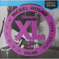 Струны для электрогитары D'Addario EXL156 Nickel Wound Guitar/Bass 24/84